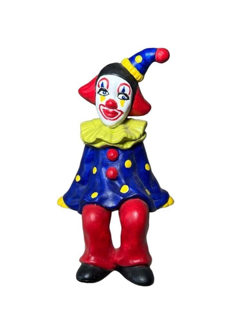 Vintage Hand-Painted Ceramic Clown Figurine